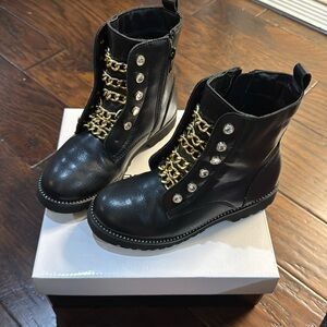 Embellished Girls Combat boots